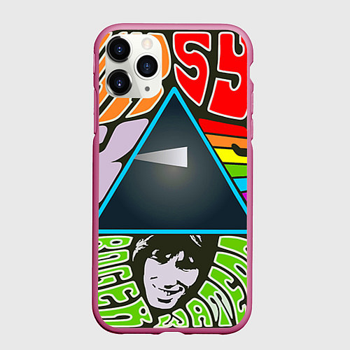 Чехол iPhone 11 Pro матовый Pink Floyd / 3D-Малиновый – фото 1