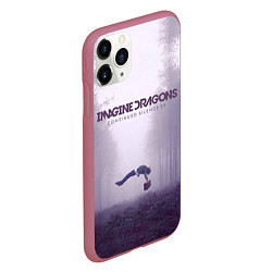 Чехол iPhone 11 Pro матовый Imagine Dragons: Silence, цвет: 3D-малиновый — фото 2