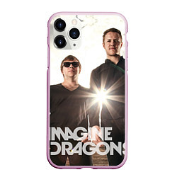 Чехол iPhone 11 Pro матовый Imagine Dragons, цвет: 3D-розовый