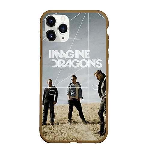 Чехол iPhone 11 Pro матовый Imagine Dragons: Boys / 3D-Коричневый – фото 1