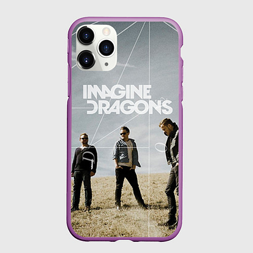 Чехол iPhone 11 Pro матовый Imagine Dragons: Boys / 3D-Фиолетовый – фото 1