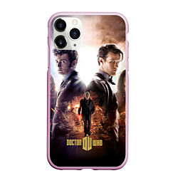 Чехол iPhone 11 Pro матовый Doctor Who: Heritage, цвет: 3D-розовый