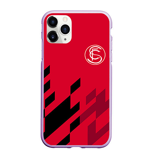 Чехол iPhone 11 Pro матовый Sevilla FC / 3D-Сиреневый – фото 1