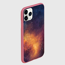 Чехол iPhone 11 Pro матовый Космос, цвет: 3D-малиновый — фото 2