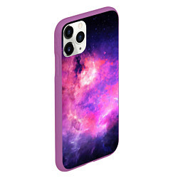 Чехол iPhone 11 Pro матовый Космос, цвет: 3D-фиолетовый — фото 2