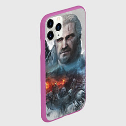Чехол iPhone 11 Pro матовый Witcher, цвет: 3D-фиолетовый — фото 2