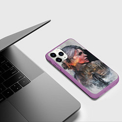 Чехол iPhone 11 Pro матовый Девушки Ведьмака, цвет: 3D-фиолетовый — фото 2
