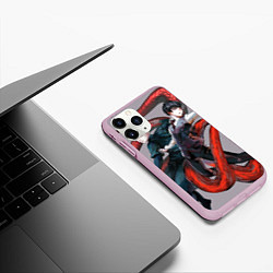 Чехол iPhone 11 Pro матовый Гуль, цвет: 3D-розовый — фото 2