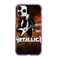 Чехол iPhone 11 Pro матовый Metallica: James Hetfield, цвет: 3D-фиолетовый