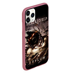 Чехол iPhone 11 Pro матовый Disturbed, цвет: 3D-малиновый — фото 2