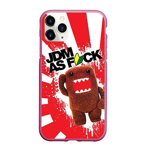 Чехол iPhone 11 Pro матовый Domo as f*ck / 3D-Малиновый – фото 1