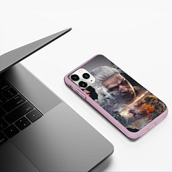 Чехол iPhone 11 Pro матовый Игромир, цвет: 3D-розовый — фото 2