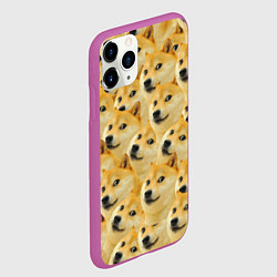Чехол iPhone 11 Pro матовый Doge, цвет: 3D-фиолетовый — фото 2