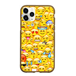 Чехол iPhone 11 Pro матовый Emoji
