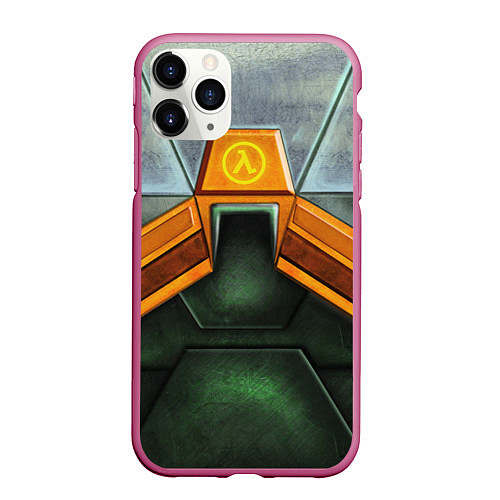 Чехол iPhone 11 Pro матовый Gordon Freeman: Costume / 3D-Малиновый – фото 1