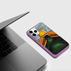 Чехол iPhone 11 Pro матовый Gordon Freeman: Costume, цвет: 3D-фиолетовый — фото 2