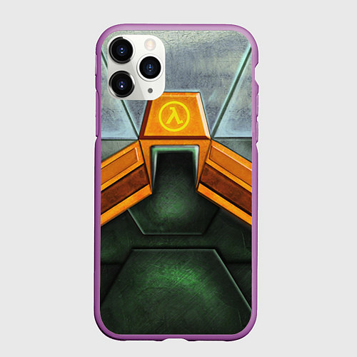 Чехол iPhone 11 Pro матовый Gordon Freeman: Costume / 3D-Фиолетовый – фото 1