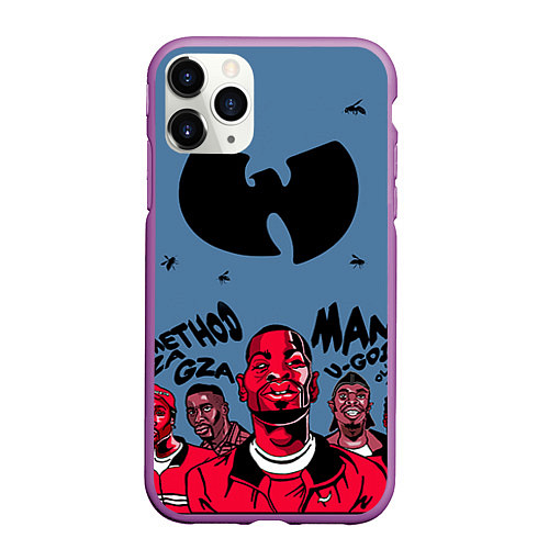 Чехол iPhone 11 Pro матовый Wu-Tang Clan: Method Man / 3D-Фиолетовый – фото 1