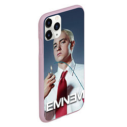 Чехол iPhone 11 Pro матовый Eminem Fire, цвет: 3D-розовый — фото 2