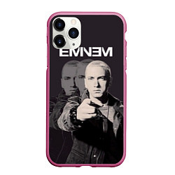 Чехол iPhone 11 Pro матовый Eminem: You, цвет: 3D-малиновый