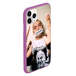 Чехол iPhone 11 Pro матовый Eminem: I am Rap, цвет: 3D-фиолетовый — фото 2