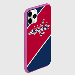 Чехол iPhone 11 Pro матовый Washington capitals, цвет: 3D-фиолетовый — фото 2