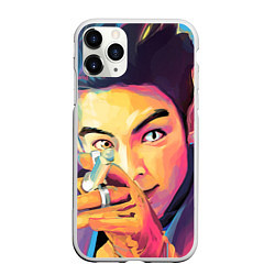 Чехол iPhone 11 Pro матовый Big Bang Art, цвет: 3D-белый
