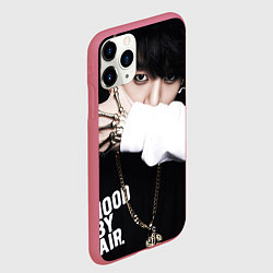 Чехол iPhone 11 Pro матовый BTS: Hood by air, цвет: 3D-малиновый — фото 2
