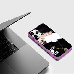 Чехол iPhone 11 Pro матовый BTS: Hood by air, цвет: 3D-фиолетовый — фото 2