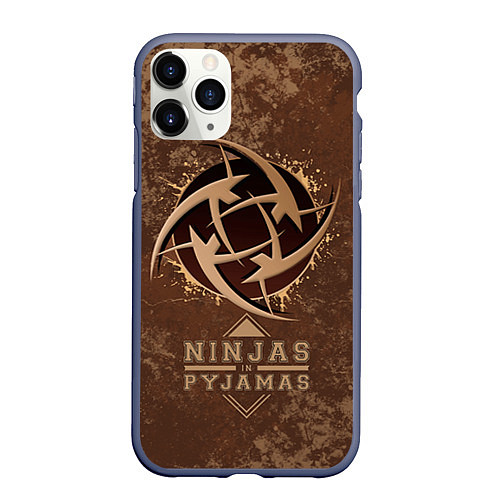 Чехол iPhone 11 Pro матовый Ninjas In Pyjamas / 3D-Серый – фото 1