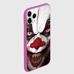 Чехол iPhone 11 Pro матовый Зомби клоун, цвет: 3D-фиолетовый — фото 2