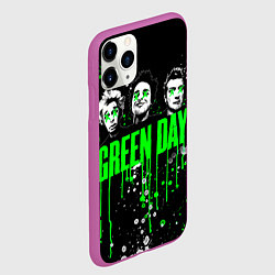 Чехол iPhone 11 Pro матовый Green Day: Acid Colour, цвет: 3D-фиолетовый — фото 2
