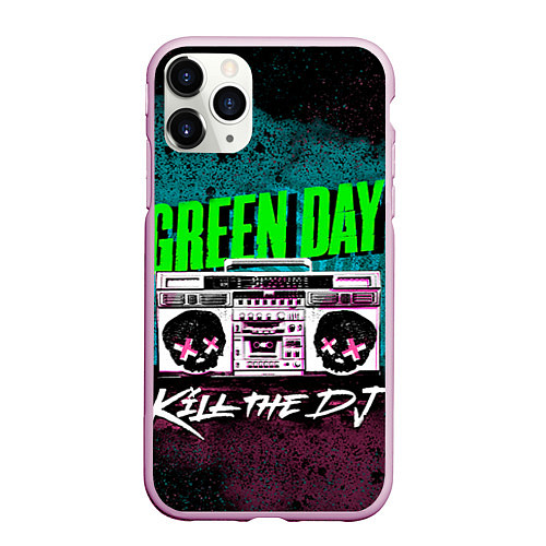 Чехол iPhone 11 Pro матовый Green Day: Kill the DJ / 3D-Розовый – фото 1