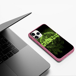 Чехол iPhone 11 Pro матовый Green Day: Acid Voltage, цвет: 3D-малиновый — фото 2