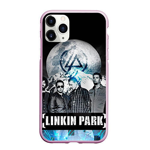 Чехол iPhone 11 Pro матовый Linkin Park: Moon / 3D-Розовый – фото 1