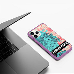 Чехол iPhone 11 Pro матовый Linkin Park: Sky Girl, цвет: 3D-фиолетовый — фото 2