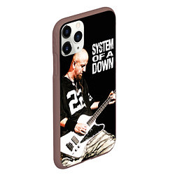 Чехол iPhone 11 Pro матовый System of a Down, цвет: 3D-коричневый — фото 2