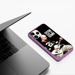 Чехол iPhone 11 Pro матовый System of a Down, цвет: 3D-фиолетовый — фото 2