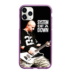 Чехол iPhone 11 Pro матовый System of a Down, цвет: 3D-фиолетовый