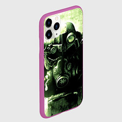 Чехол iPhone 11 Pro матовый Fallout Robot, цвет: 3D-фиолетовый — фото 2