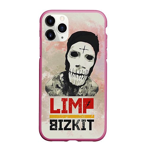 Чехол iPhone 11 Pro матовый Limp Bizkit / 3D-Малиновый – фото 1