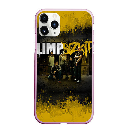 Чехол iPhone 11 Pro матовый Limp Bizkit: Gold Street / 3D-Розовый – фото 1