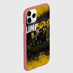 Чехол iPhone 11 Pro матовый Limp Bizkit: Gold Street, цвет: 3D-малиновый — фото 2