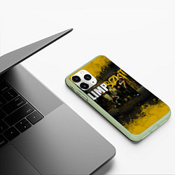Чехол iPhone 11 Pro матовый Limp Bizkit: Gold Street, цвет: 3D-салатовый — фото 2