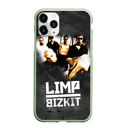 Чехол iPhone 11 Pro матовый Limp Bizkit: Rock in to you, цвет: 3D-салатовый