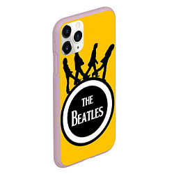 Чехол iPhone 11 Pro матовый The Beatles: Yellow Vinyl, цвет: 3D-розовый — фото 2