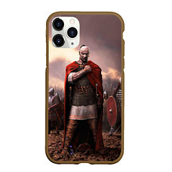 Чехол iPhone 11 Pro матовый Князь Святослав Игоревич, цвет: 3D-коричневый