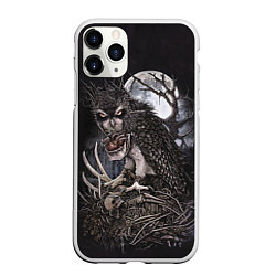 Чехол iPhone 11 Pro матовый Ночной охотник, цвет: 3D-белый