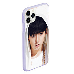 Чехол iPhone 11 Pro матовый Jeon Jung Kook, цвет: 3D-светло-сиреневый — фото 2