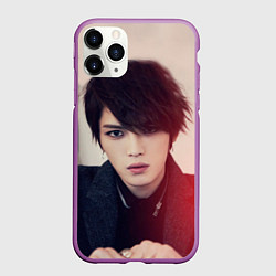 Чехол iPhone 11 Pro матовый Kim JaeJoong, цвет: 3D-фиолетовый